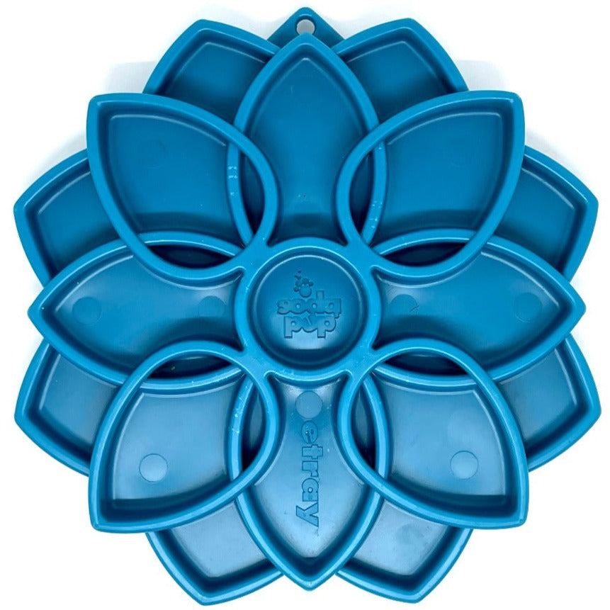 Mandala eTray Shallow Slow Feeder Dog Bowl for Enrichment | USA Made