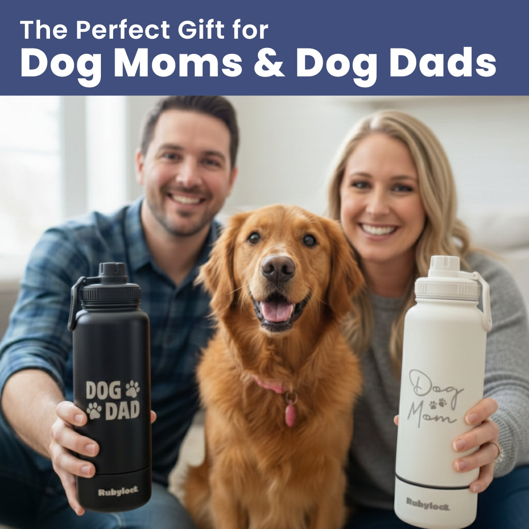 Dog + Human Water Bottle with Detachable Dog Bowl