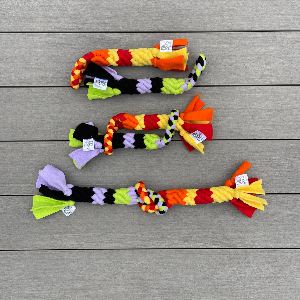 3-in-1 Bundle Enrichment Tube for Dogs - Tug Toy, Treat Dispenser & Snuffle Ball