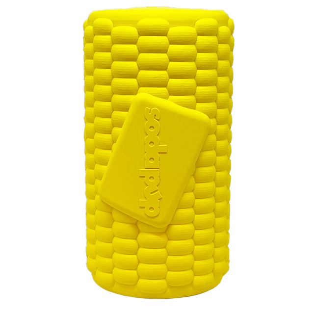 Corn on the Cob Dog Toy - Durable Rubber Treat Dispenser | USA Made