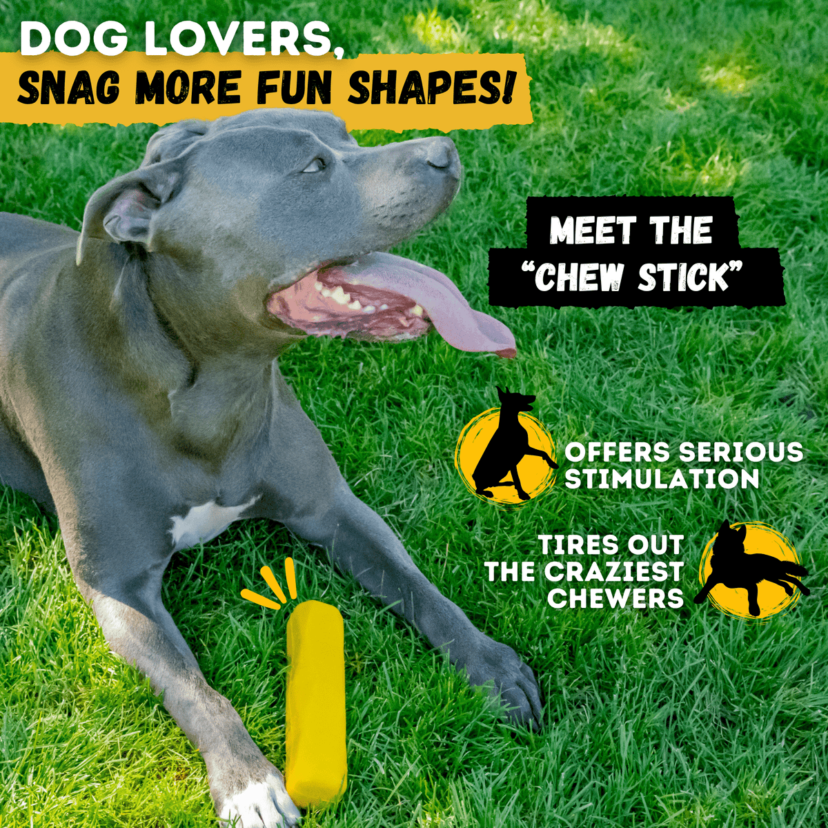 Monster K9 Tug Chain Durable Rubber Tug Toy