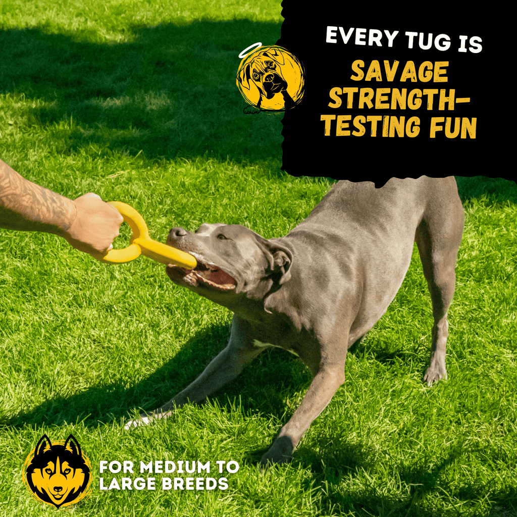 Monster K9 Tug Chain Durable Rubber Tug Toy